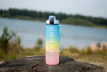 Afbeelding in Gallery-weergave laden, Motiverende waterfles met fruitfilter / Proteïne shaker Cotton Candy