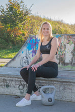 Afbeelding in Gallery-weergave laden, Highwaist sportlegging Etna (zwart)