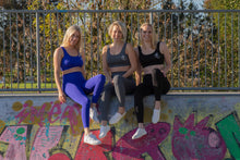 Afbeelding in Gallery-weergave laden, Highwaist sportlegging Urban night (blauw)