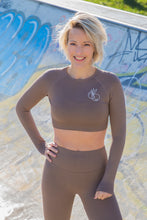 Afbeelding in Gallery-weergave laden, Sport bh top Cappuccino (licht bruin)