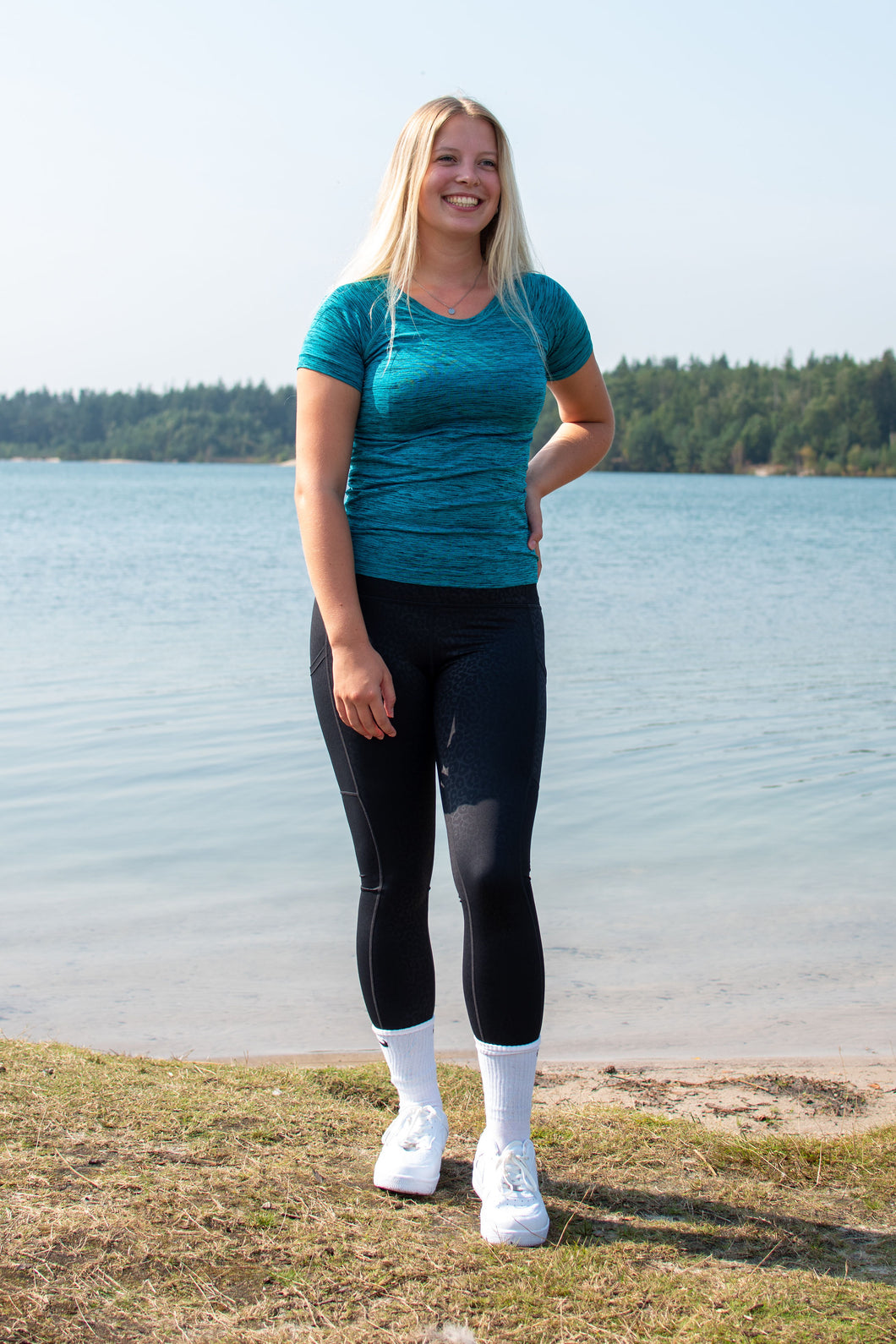 T-shirt met korte mouw (Blue)