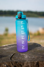 Afbeelding in Gallery-weergave laden, Motiverende waterfles met fruitfilter / Proteïne shaker Blue skies
