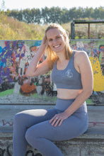 Afbeelding in Gallery-weergave laden, Highwaist sportlegging Cloudy skies (Grijs)
